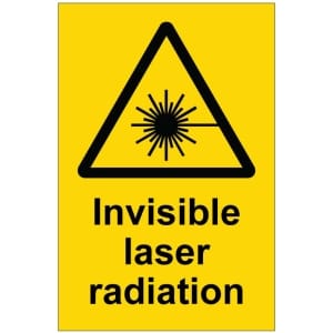 Invisible laser radiation kyltti