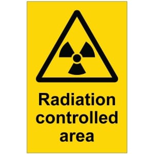 Radiation controlled area kyltti