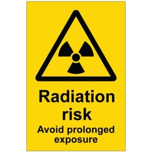 Radiation risk kyltti