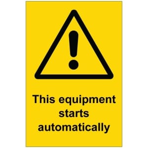 This equipment starts automatically kyltti