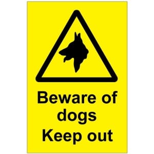 Beware of dogs kyltti