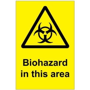 Biohazard in this area (b)-0