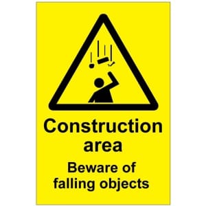 Constructing area Beware of falling objects (b)-0