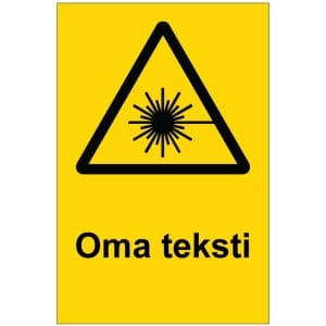 Laser kyltti omalla tekstillä