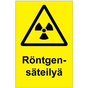 Röntgensäteilyä kyltti
