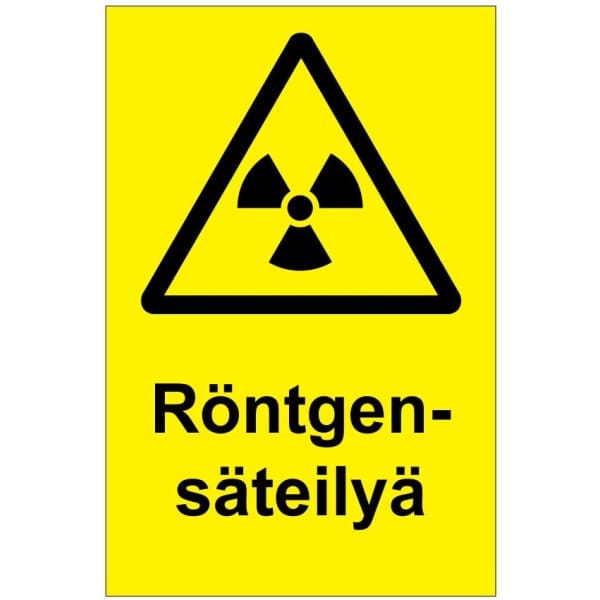 Röntgensäteilyä kyltti