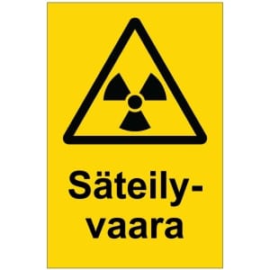 Säteilyvaara magneettinen varoitusmerkki