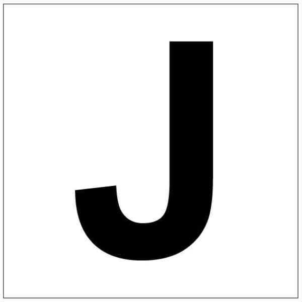 J kirjain kyltti