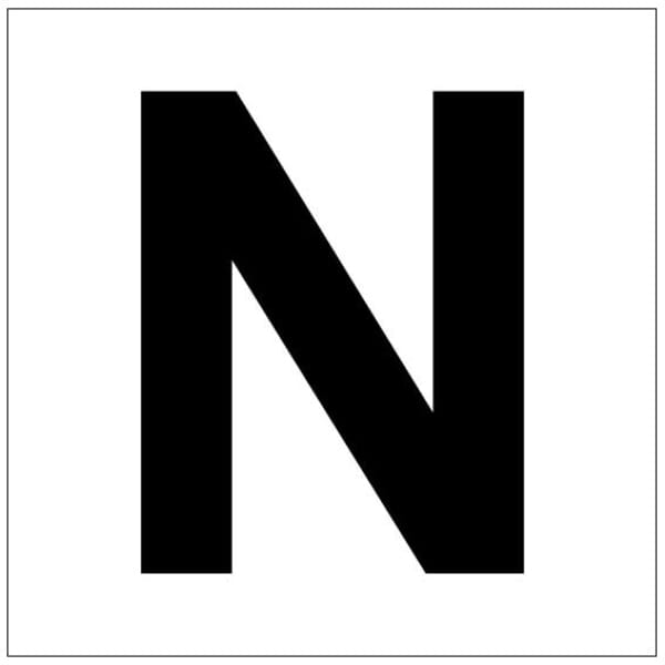 N kirjain kyltti