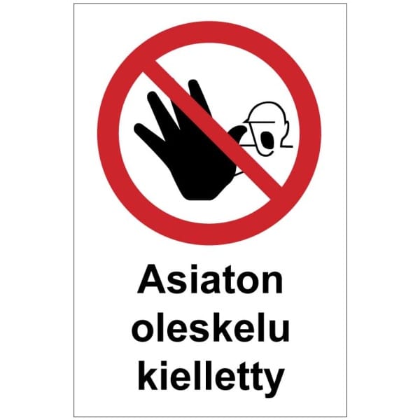 Asiattomilta pääsy kielletty MAG-0