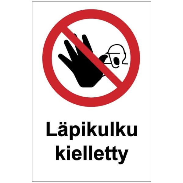 Läpikulku kielletty MAG-0