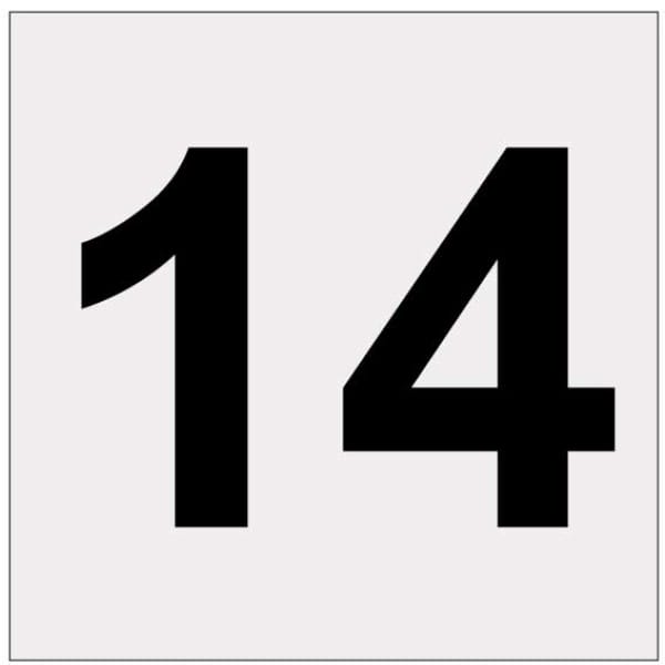 Heijastava numero 14-0