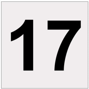 Heijastava numero 17-0