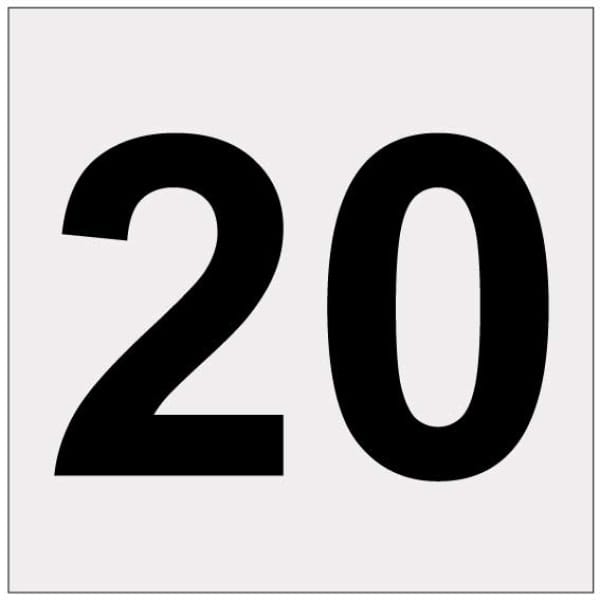Heijastava numero 20-0