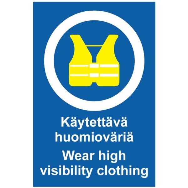 Käytettävä huomioväriä High visibility clothing -0