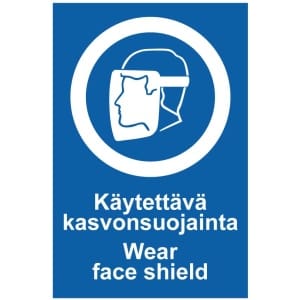 Käytettävä kasvonsuojainta Face shield-0