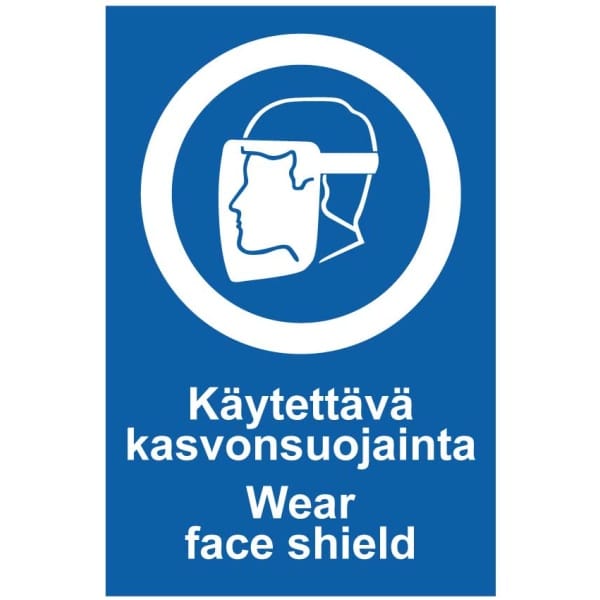 Käytettävä kasvonsuojainta Face shield-0