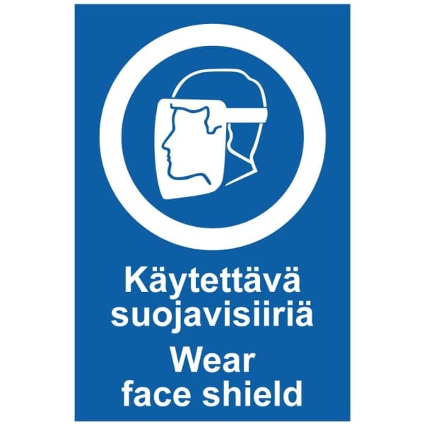 Käytettävä suojavisiiriä Face shield -0