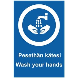 Pesethän kätesi Wash your hands -0