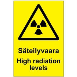 Säteilyvaara High radiation levels-0