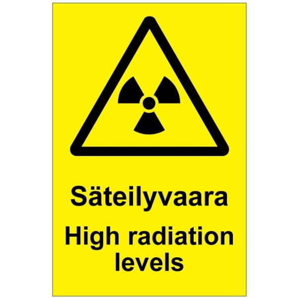 Säteilyvaara High radiation levels-0
