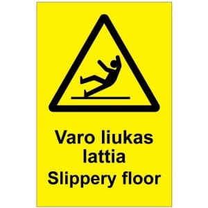 Varo liukas lattia Slippery floor-0
