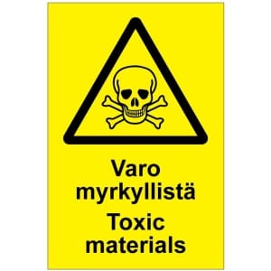 Varo myrkyllistä Toxic materials-0