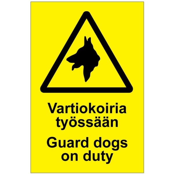 Vartiokoiria työssään Guard dogs on duty-0