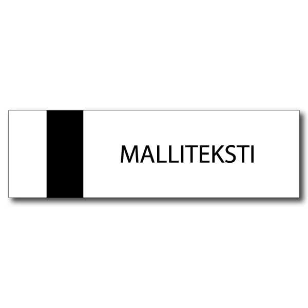 Valko/Musta teräkaiverrus oma teksti-0