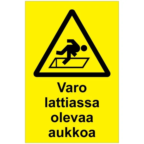 Varo lattiassa olevaa aukkoa-0