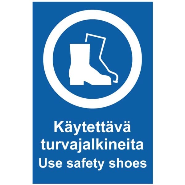 Käytetävä turvajalkineita Use safety shoes-0