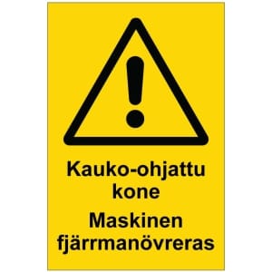 Kauko-ohjattu kone Maskinen fjärrmanövreras opaste
