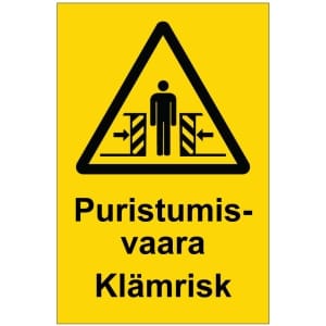 Puristumisvaara Klämrisk opaste