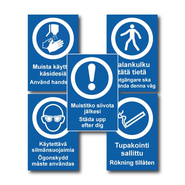 Ohjekilvet suomi-ruotsi