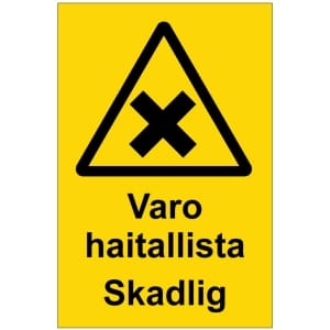 Varo haitallista Skadlig opaste