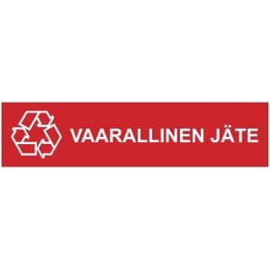 Vaarallinen jäte kilpi
