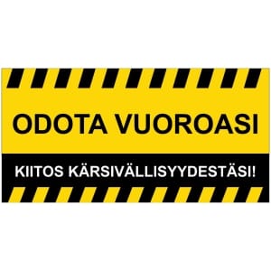 Odota vuoroasi lattiatarra