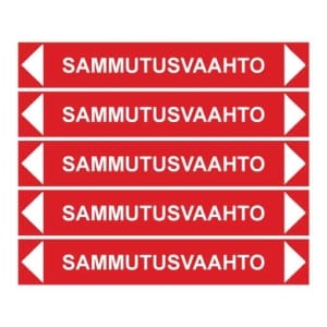 Sammutusvaahto putkistotarra