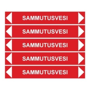 Sammutusvesi putkistotarra