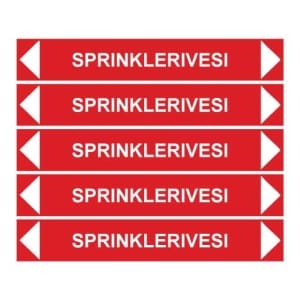 Sprinklerivesi putkistotarra